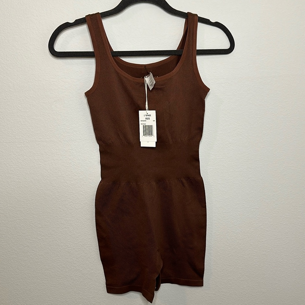 l*space static romper size XS/S in caffeine